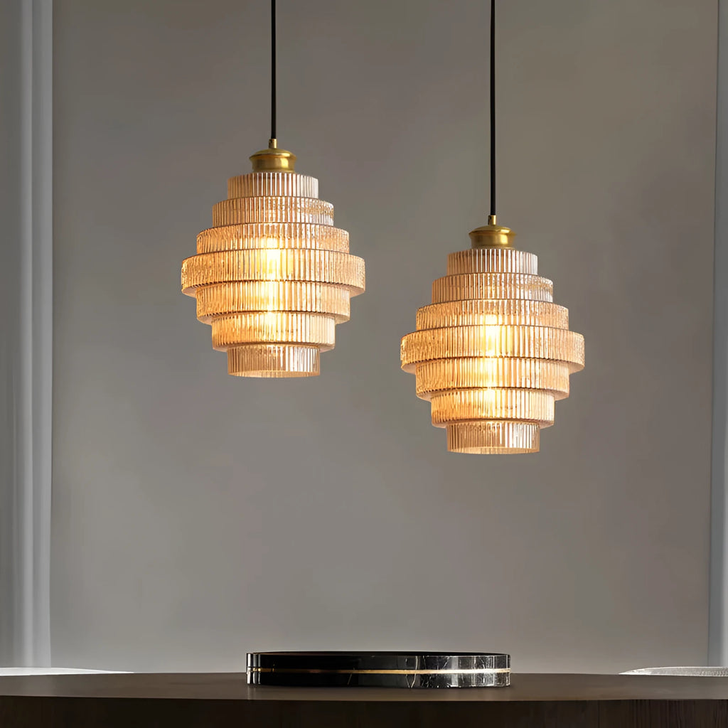 Modern simple small droplight pendant light in smoky gray for hallway or bedroom use