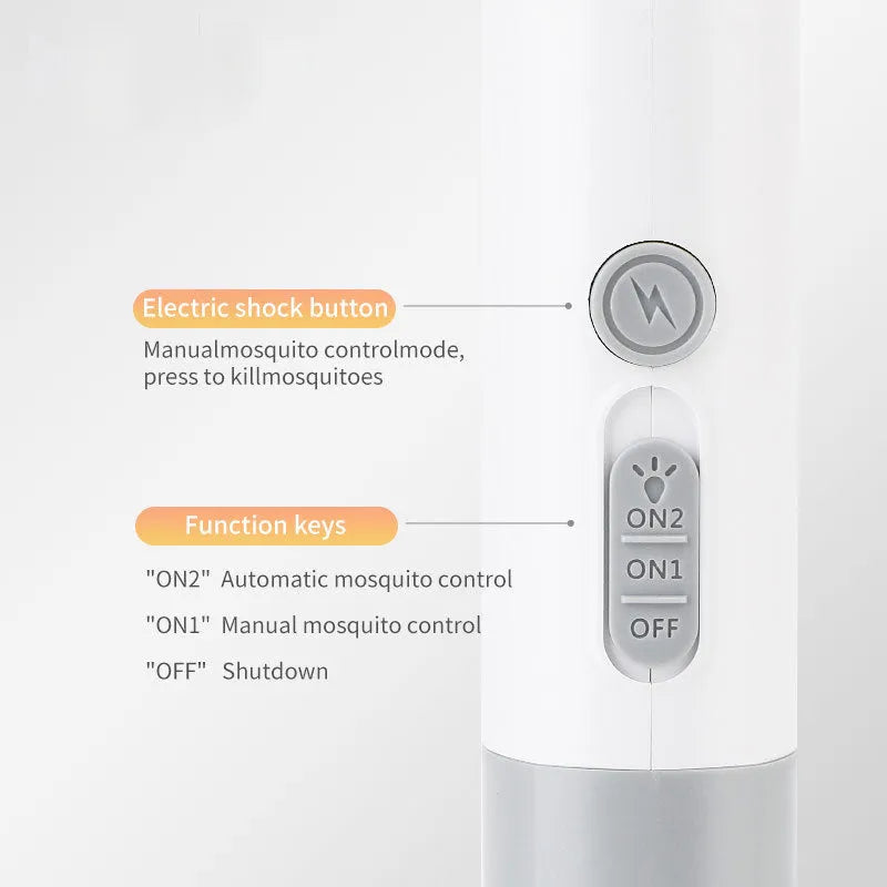 Rechargeable electric mosquito swatter with USB charging port and ABS plastic shell
