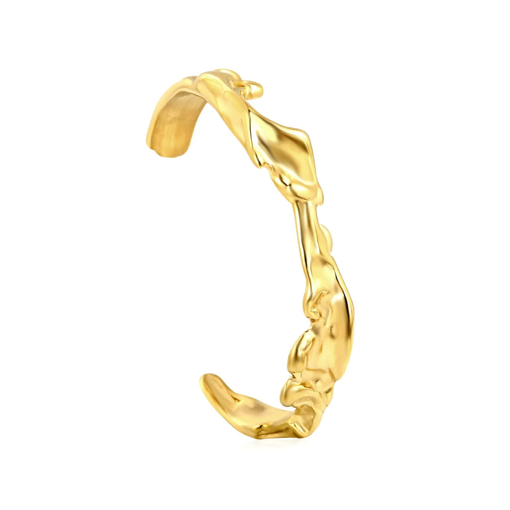 Stainless steel alloy bracelet in European advanced style showing metallic finish details