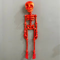 3D printed white skull refrigerator magnet showing modern art design at 18cm height