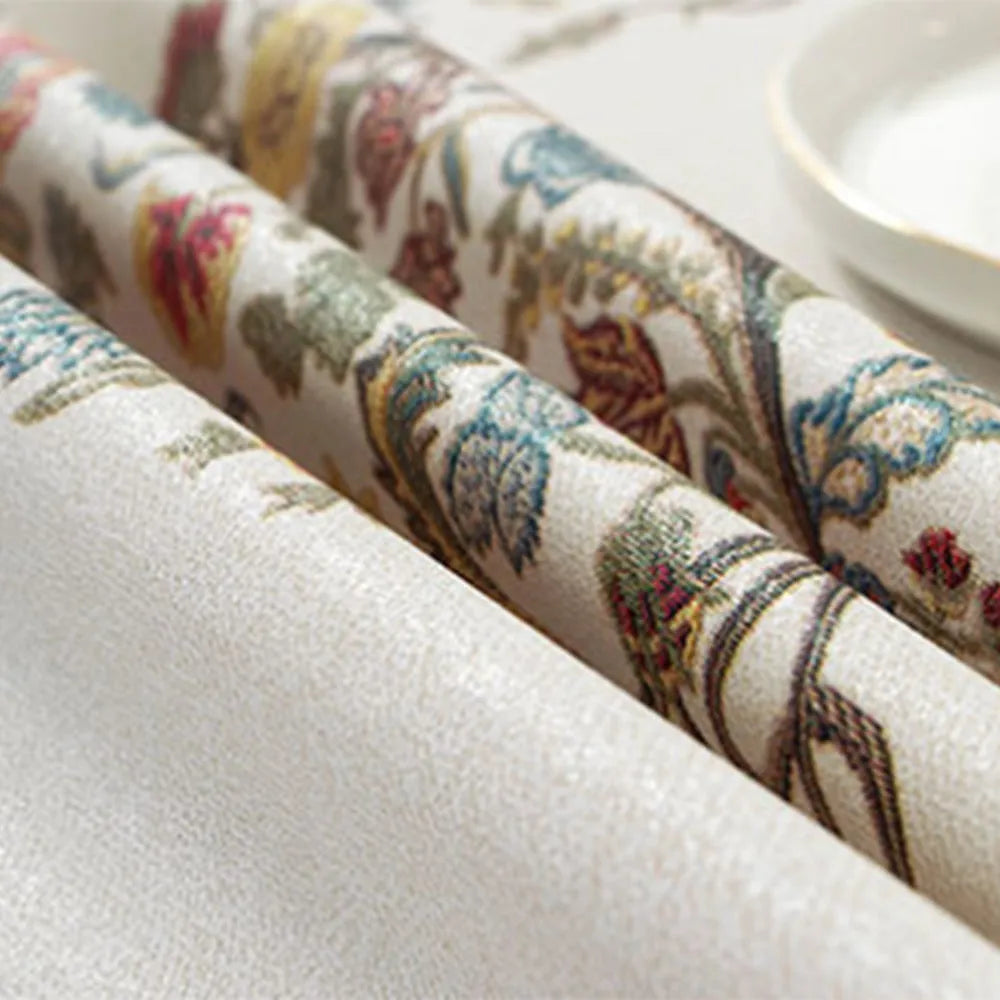 Rectangular non-slip PVC waterproof tablecloth on coffee table with geometric pattern