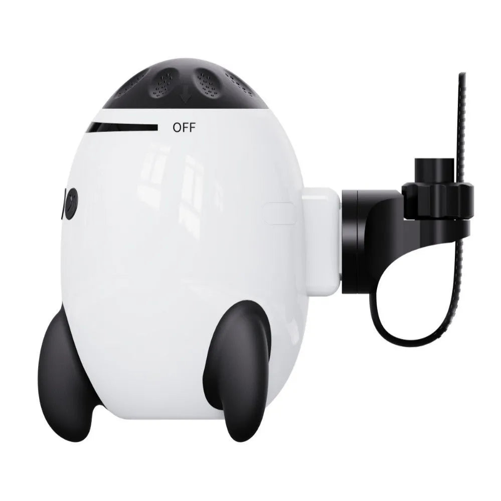White ABS plastic baby stroller shaking device with Bluetooth and white noise functions for infant calming