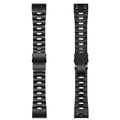 Nylon replacement watch strap for Garmin Fenix and Jiaming watches in silver, black, and titanium colours