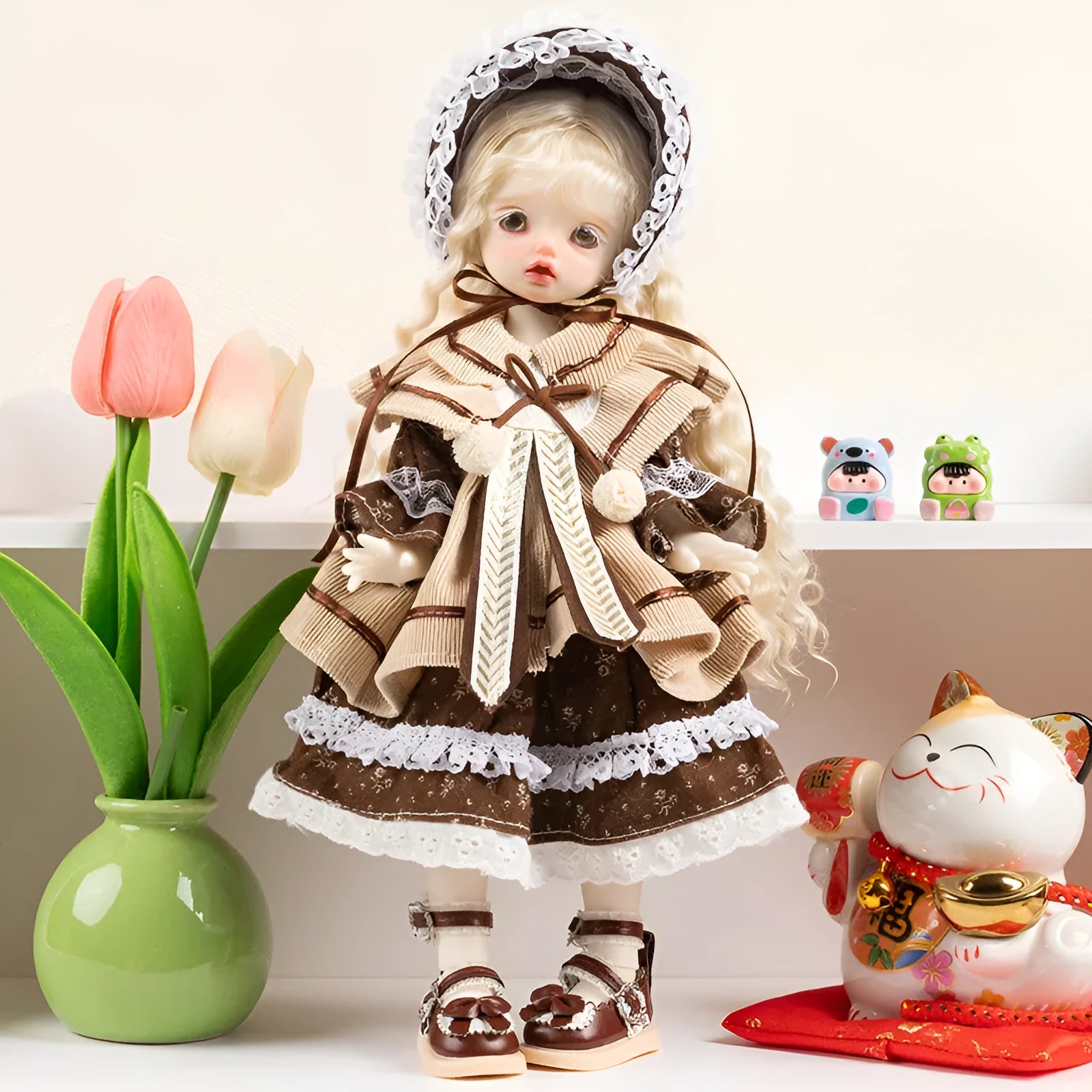 French entry-style doll clothes set with wind cross-border design in ten colour themes for 7-14 year teenage dolls