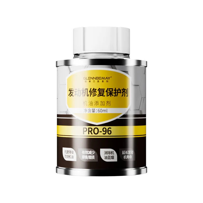 White-capped 60ml engine oil anti-wear additive bottle for petrol and diesel engines