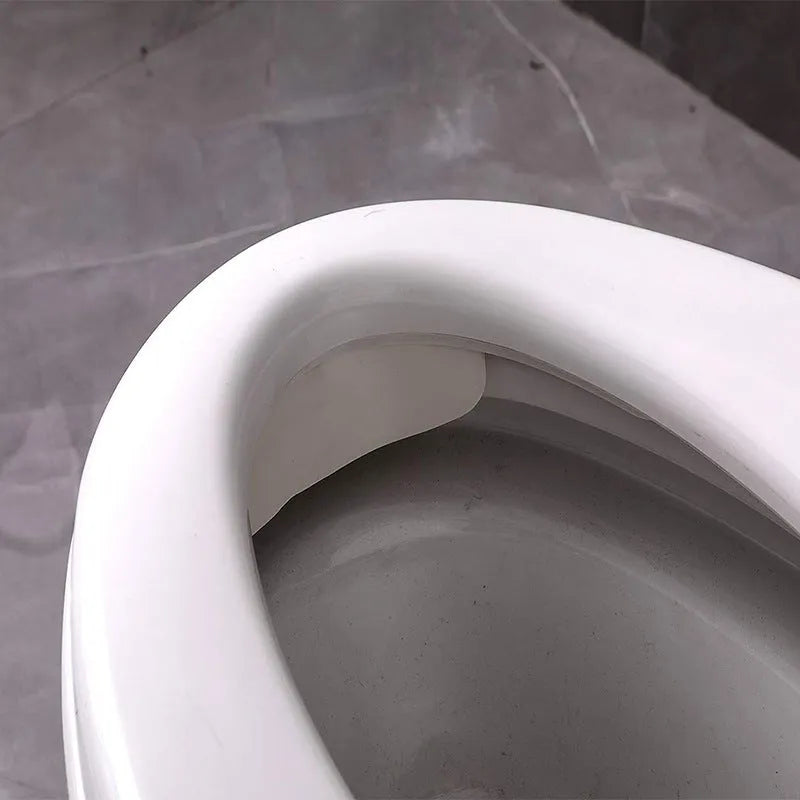 White PVC urine blocking board for toilet splash prevention during children's potty training