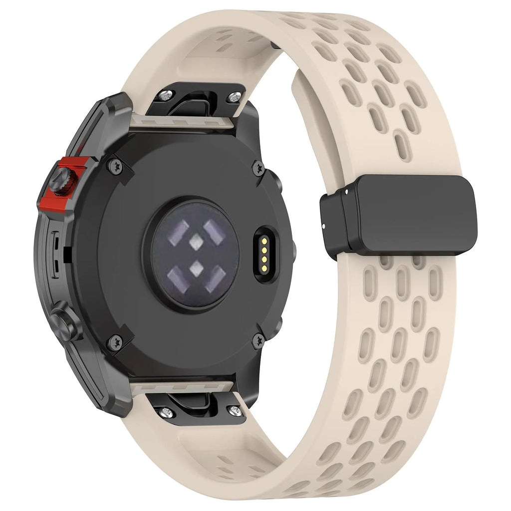 Garmin Fenix quick release nylon watch strap in multiple colours with a small utility knife.