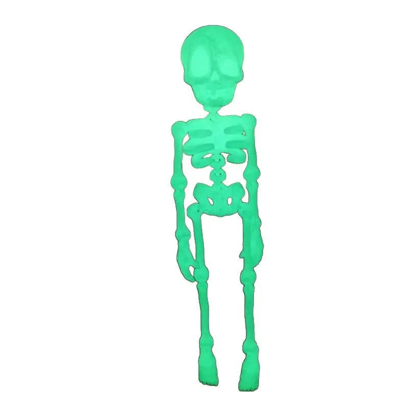 3D printed white skull refrigerator magnet showing modern art design at 18cm height
