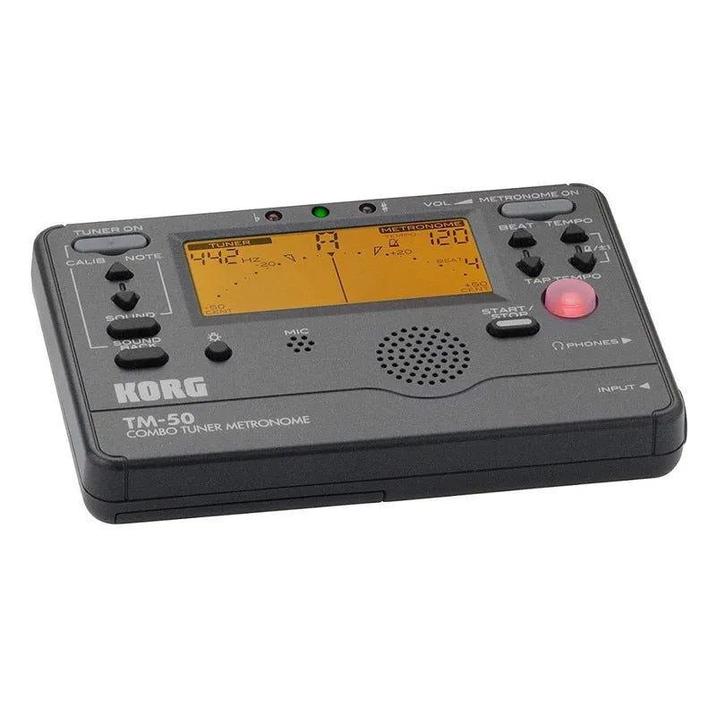 TM-60 black and white digital electronic metronome tuner with display screen