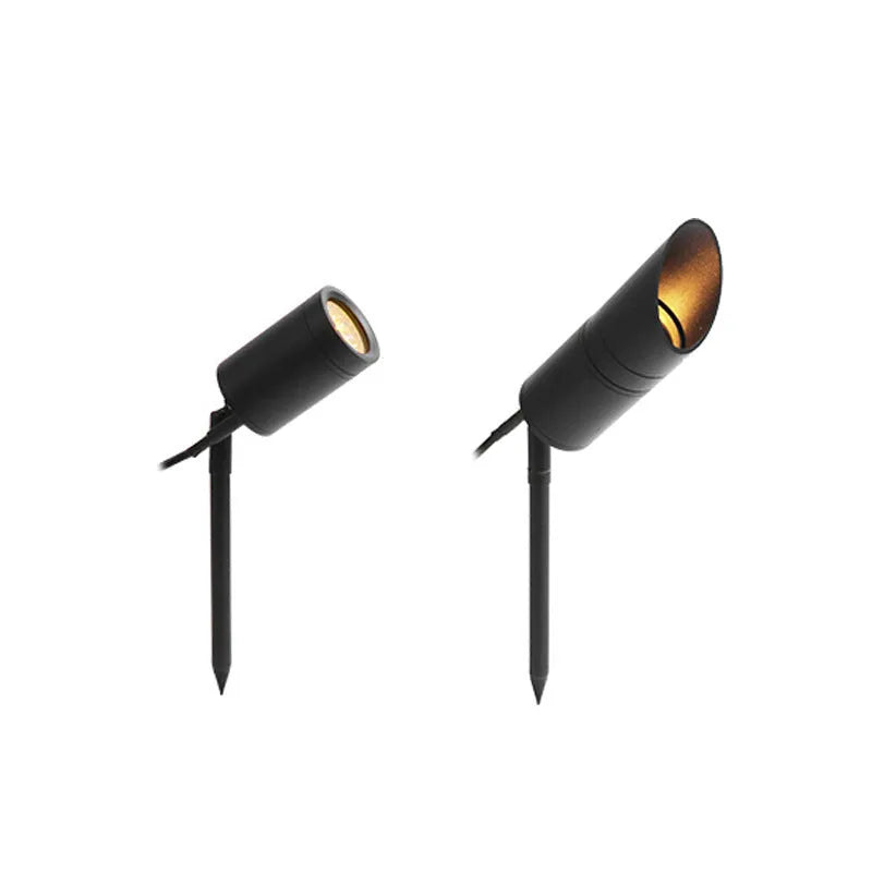 Outdoor aluminium ground LED lamp with A-style design for garden or pathway lighting.
