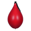 Professional boxing gym sanda training dodge ball in black and red stitching, hanging setup