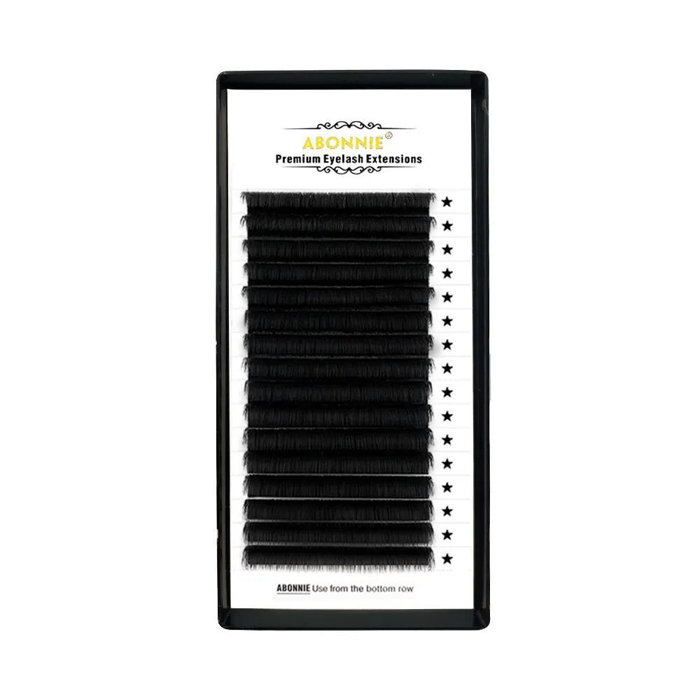 16-row dense false eyelashes in mink hair showing natural volume with multiple length options