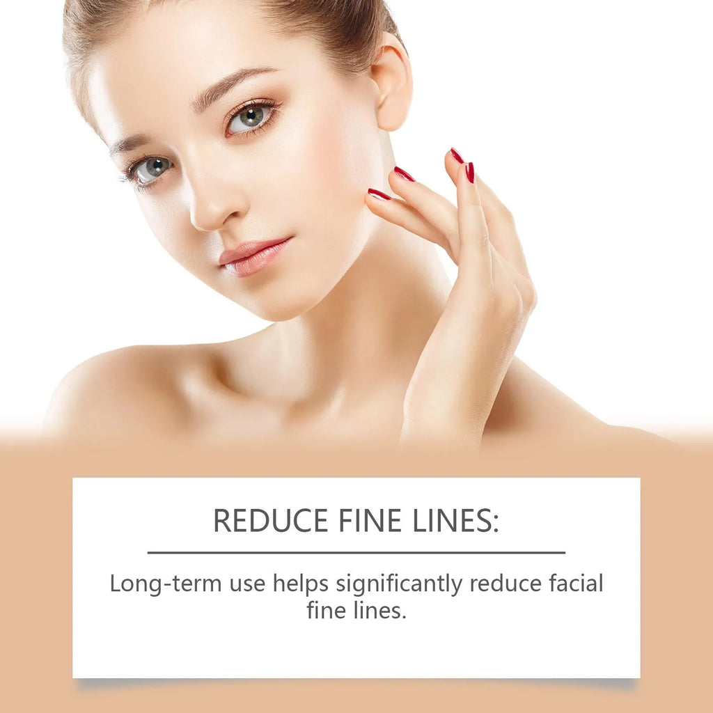 Anti-Aging Liquid Face Serum 30ml bottle with active ingredients hyaluronic acid, bee venom, botox