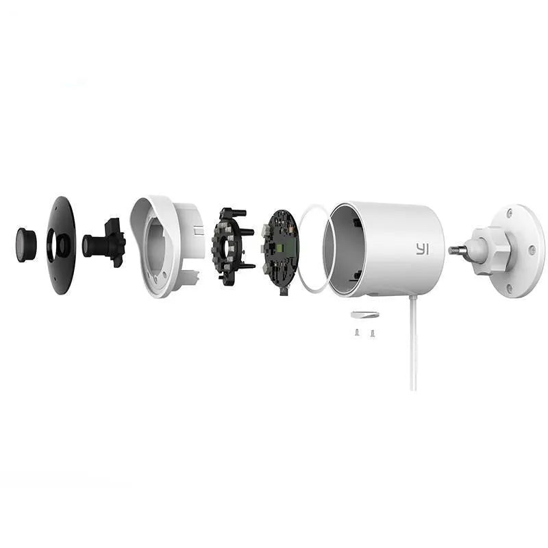 White wireless dome security camera 1080P with 3.6mm lens for night vision outdoor monitoring