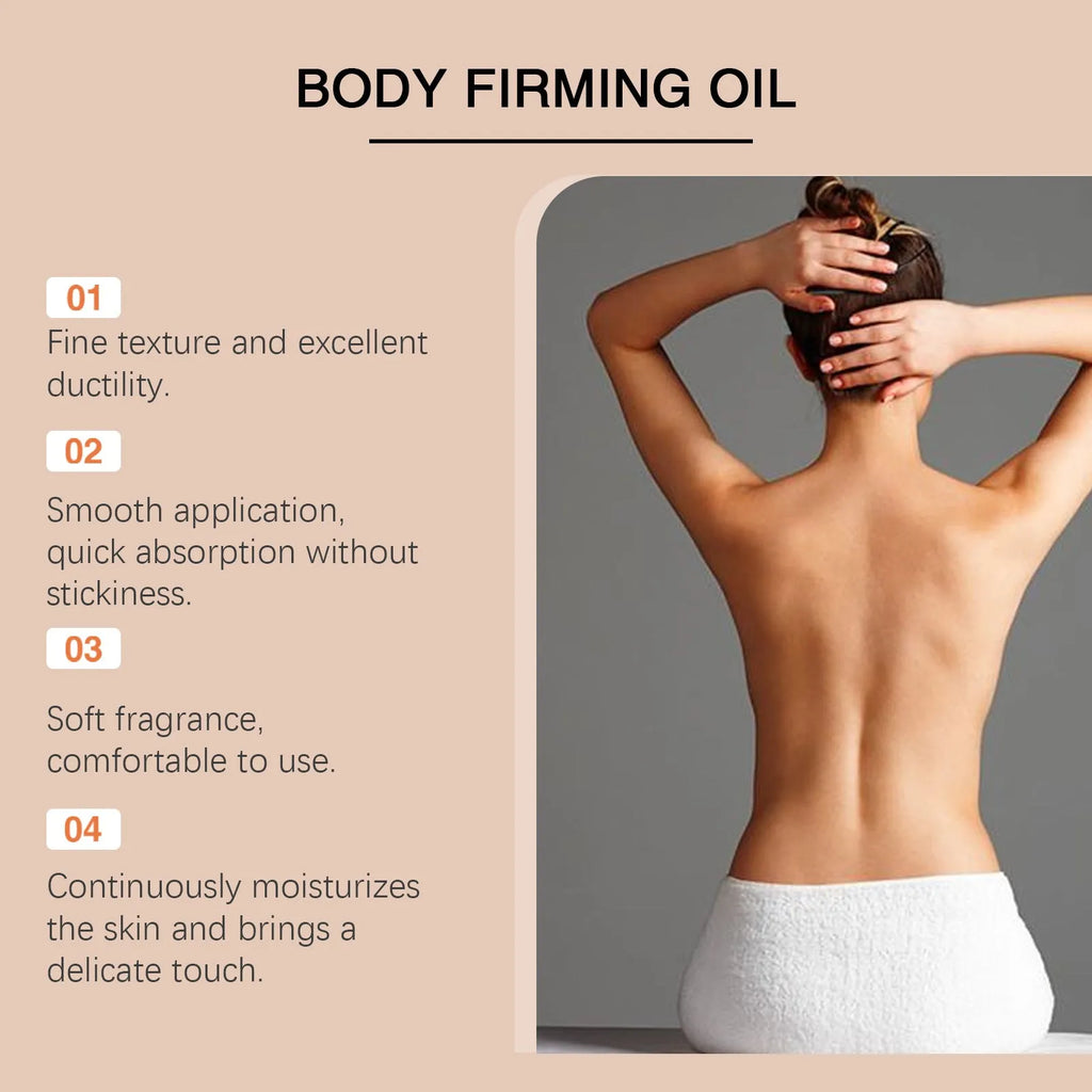 Nourishing and firming body oil 100ml bottle with Coffee Seed Oil and Hyaluronic Acid