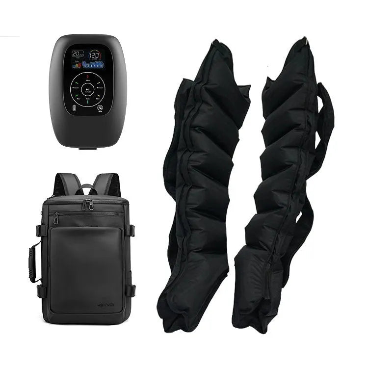 Air wave pressure massager for leg arm waist with handheld remote control battery powered