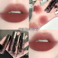Matte lip mud lipstick in five colour options with non-transferring cream formula