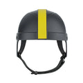 Pet Ride motorcycle safety helmet for dogs and cats in black and yellow, side view