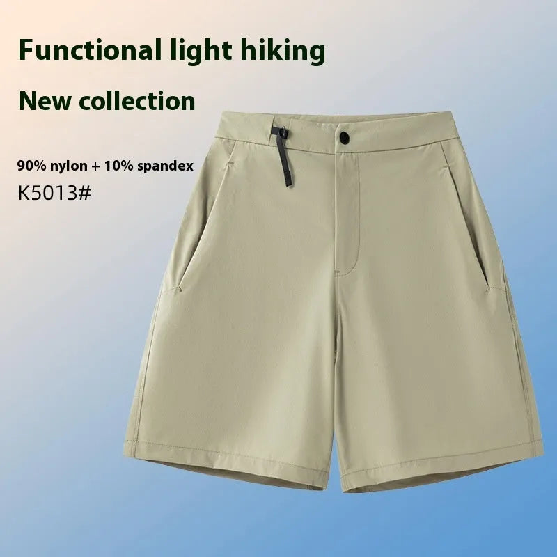 Men's quick-drying sports shorts with 3D cutting in Army Green colour