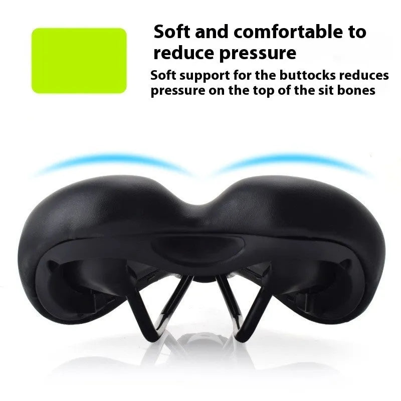 Bicycle seat cushion with hollow airflow design in 3147 colour measuring 270mm by 180mm