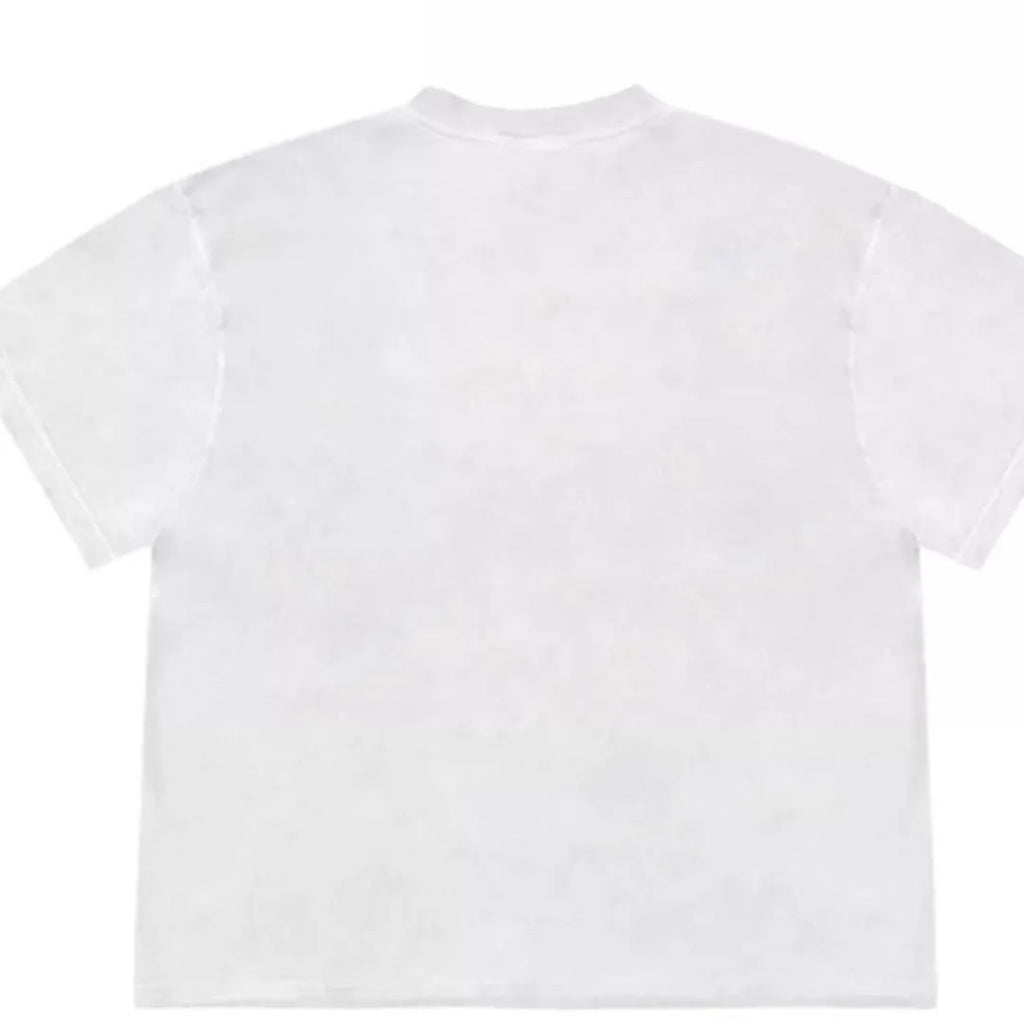 Women's blueberry patchwork t-shirt in ice oxygen cotton with plant flower design