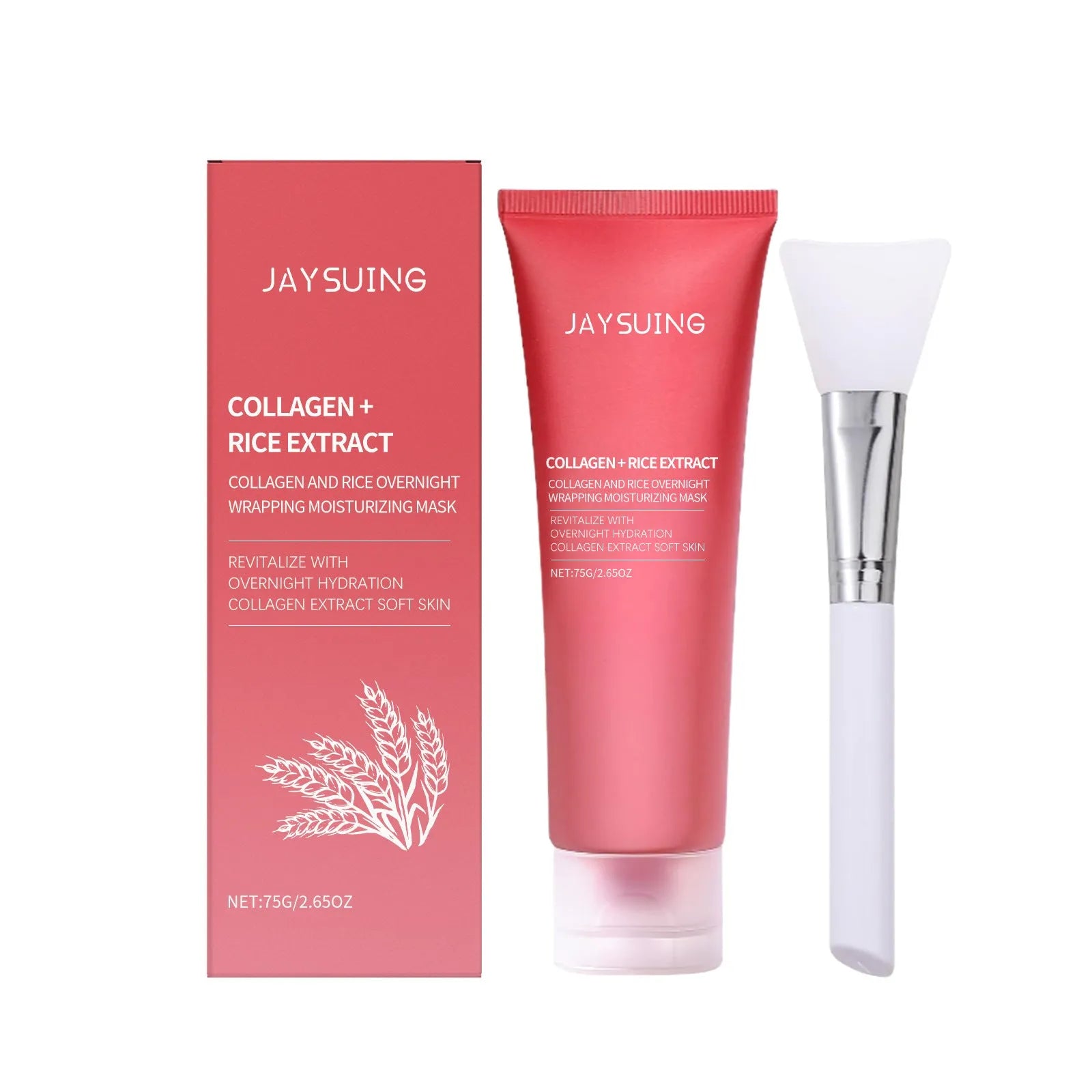 Glowing Skin Rejuvenation Mask 75g pot with brush, collagen peel-off face mask