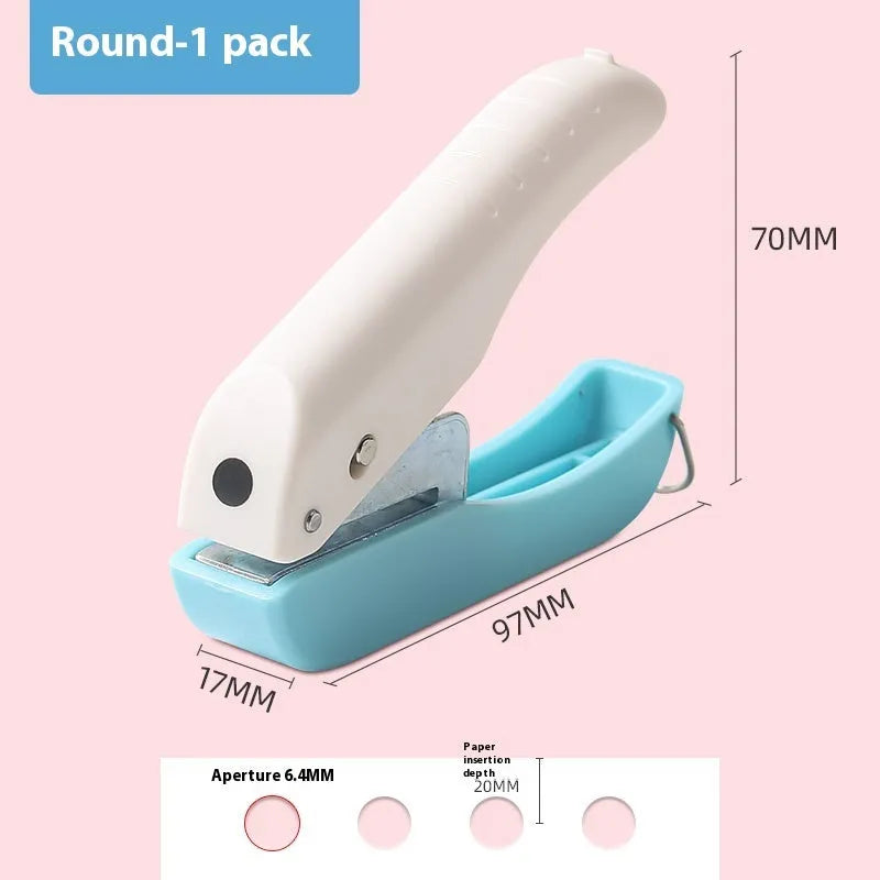 4mm manual embossing punching machine with love heart, star, and round decorative dies for paper craft projects