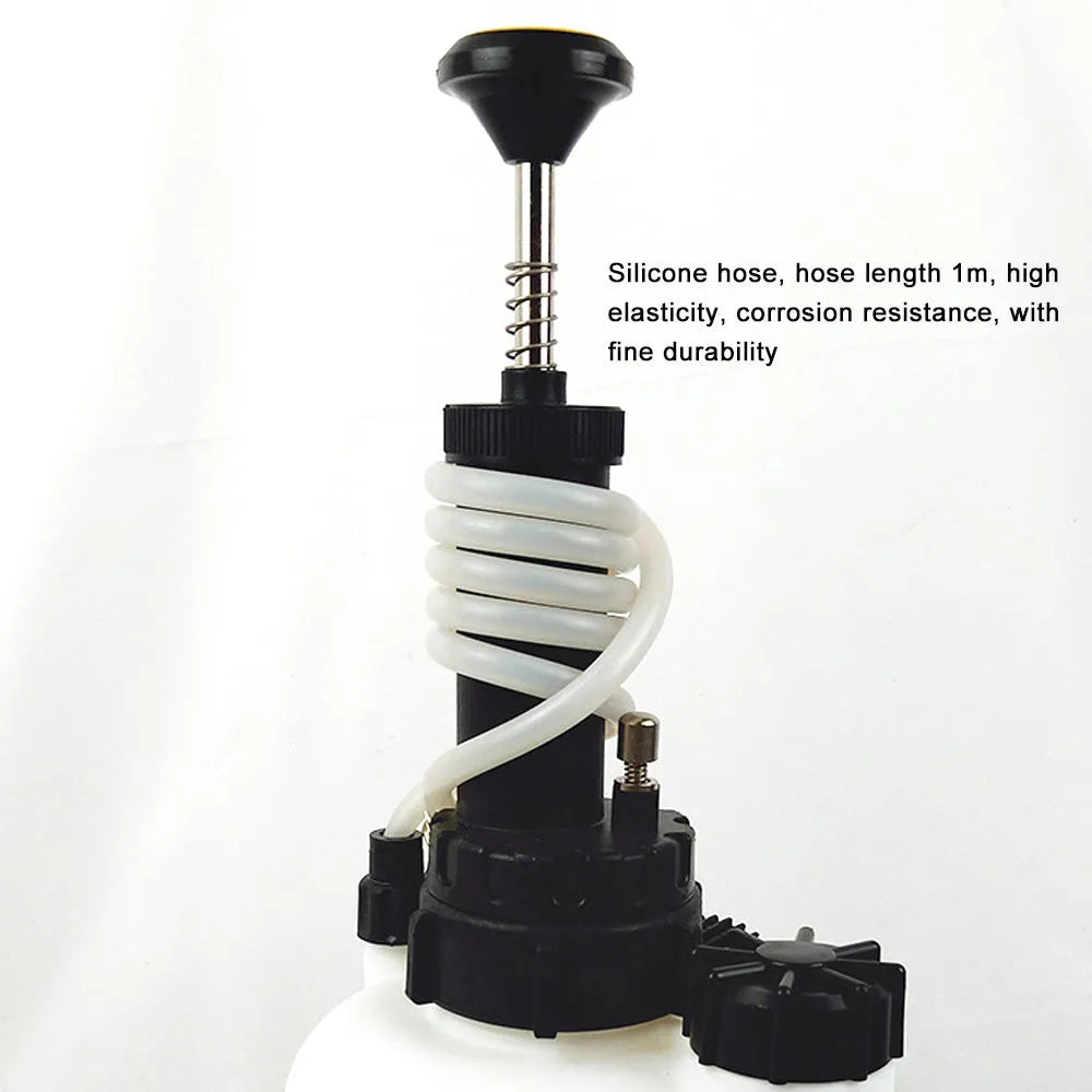 White 3 litre brake oil tank replacement tool for automotive brake fluid changes