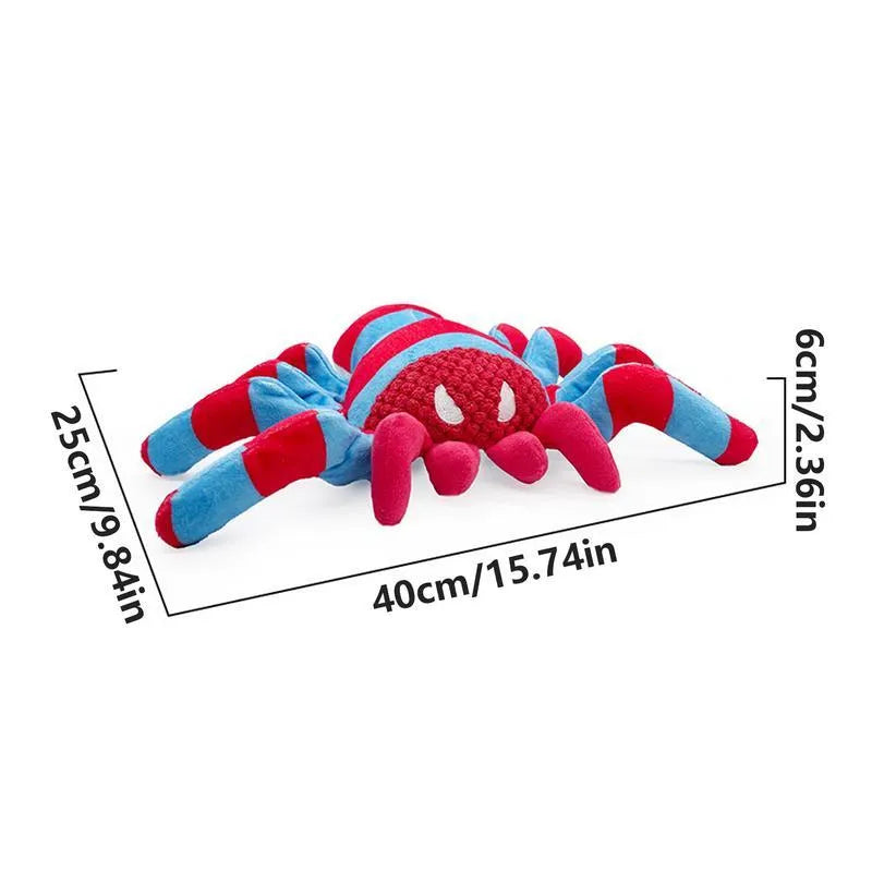 Red bite-resistant teddy dog toy for tooth cleaning interactive play