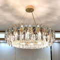 Light luxury crystal diamond chandelier with iron frame, multi-head design, 500-1000mm diameter