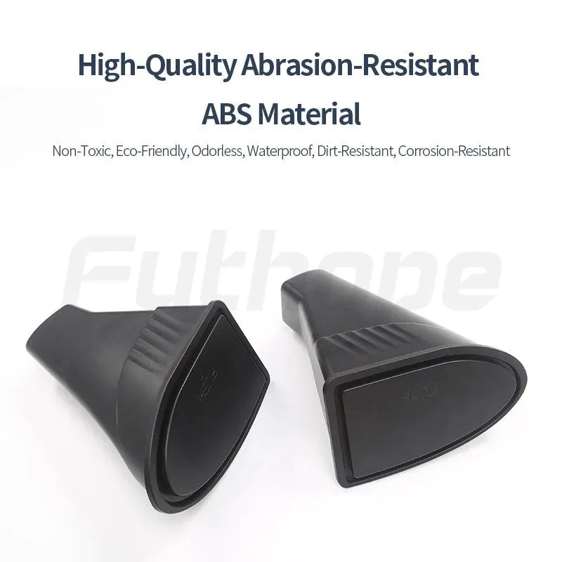 Black car door trash cans for Tesla Model Y front doors with waterproof ABS plastic construction