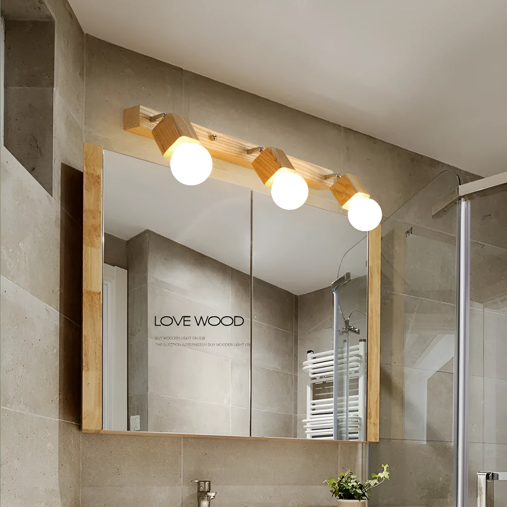 24cm mirror cabinet LED wall lamp with warm white light option for bedroom
