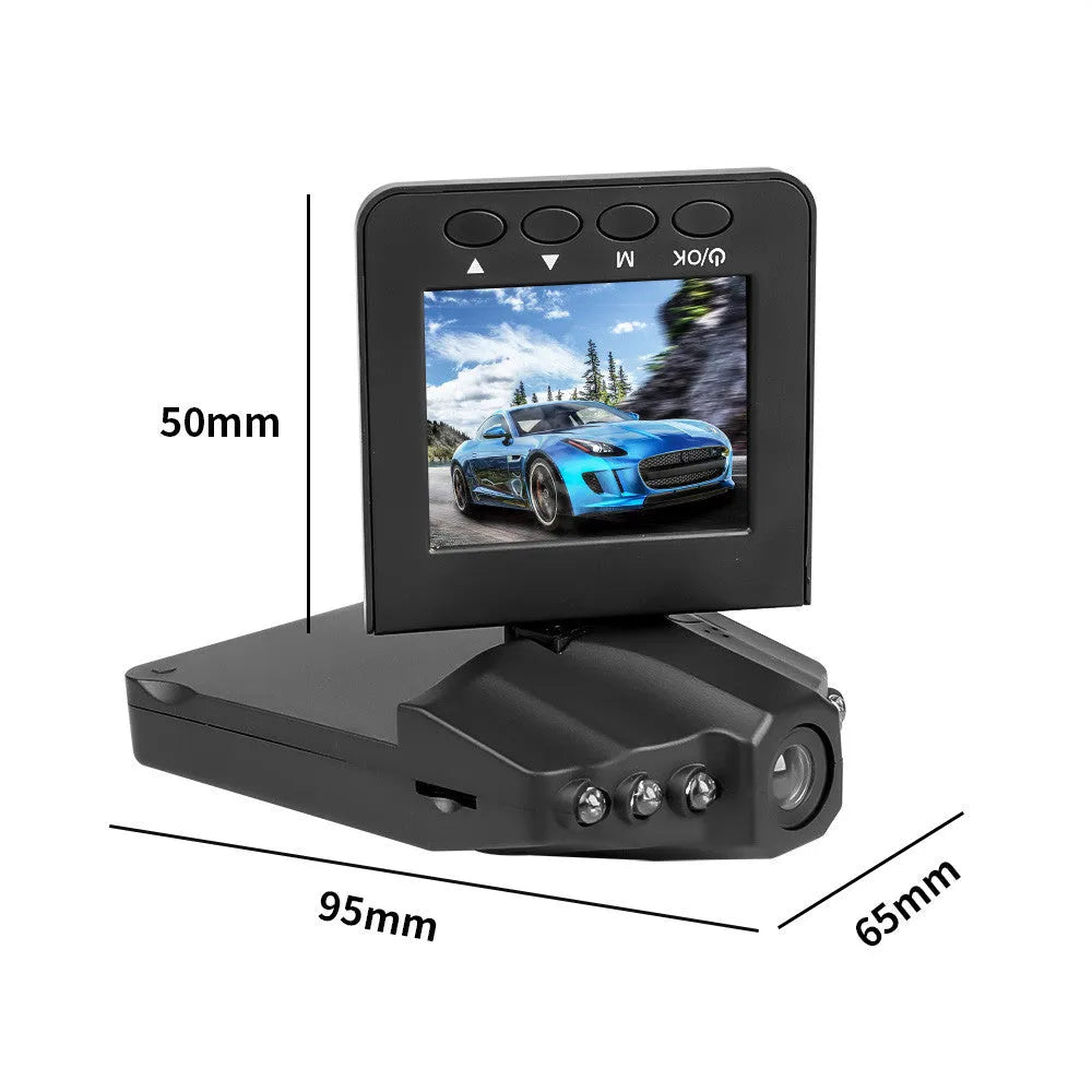 H198 HD car dashboard camera with six infrared lights and 2.4-inch screen
