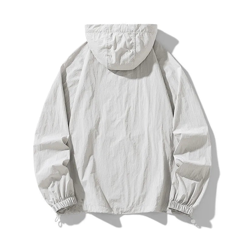 Outdoor jacket sports coat in multiple colours with loose fit design for sun protection