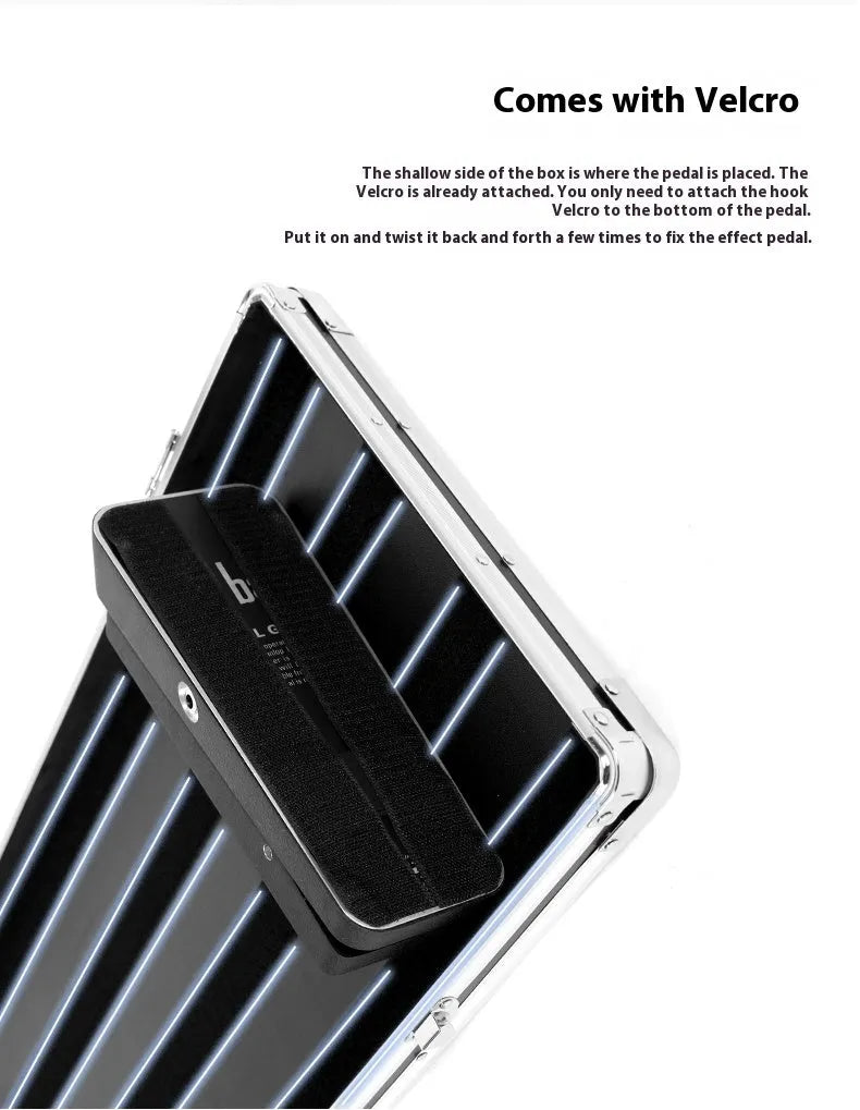 T-EC8 trumpet style aviation box guitar effect device with flight case for instrument transport