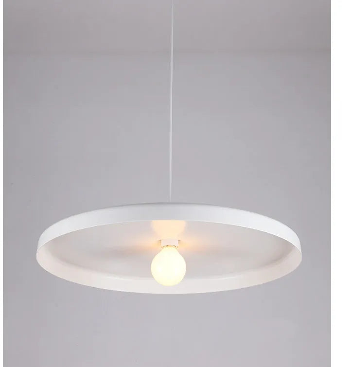 Aluminium alloy chandelier in black finish, 50cm diameter, for coffee shop or bar ceiling mounting