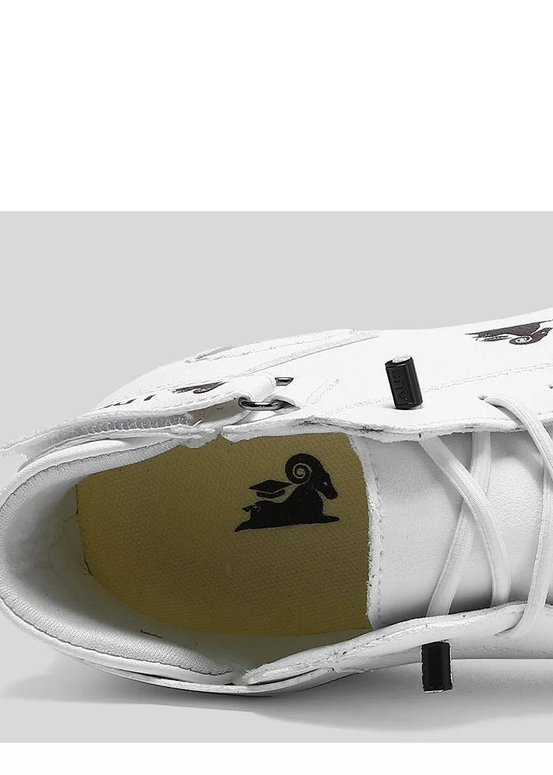 Octopus men's high top casual shoes in khaki colour with a round toe and mid-calf height.
