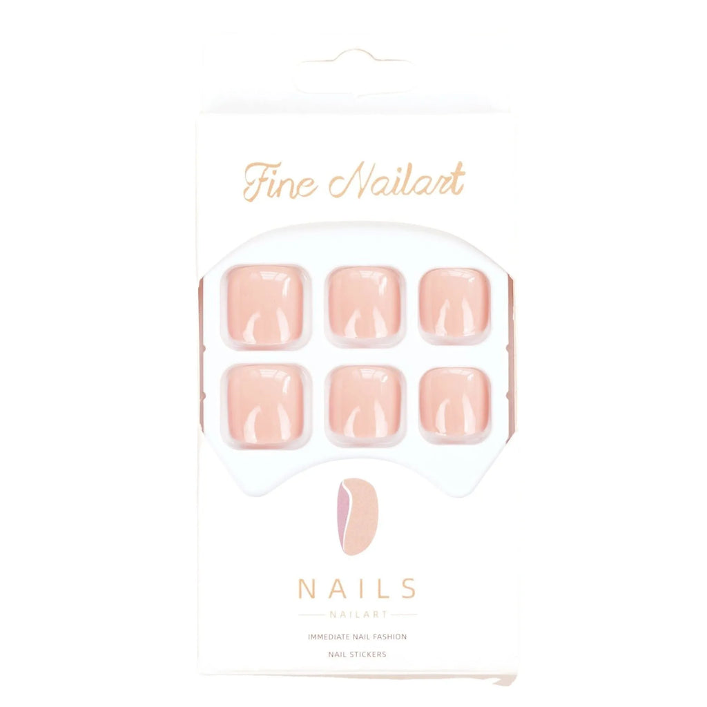 Skin colour J-52 toe nail stickers finished product with glue adhesive for application