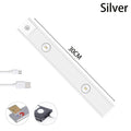 Black USB LED night light motion sensor aluminium strip for cabinet