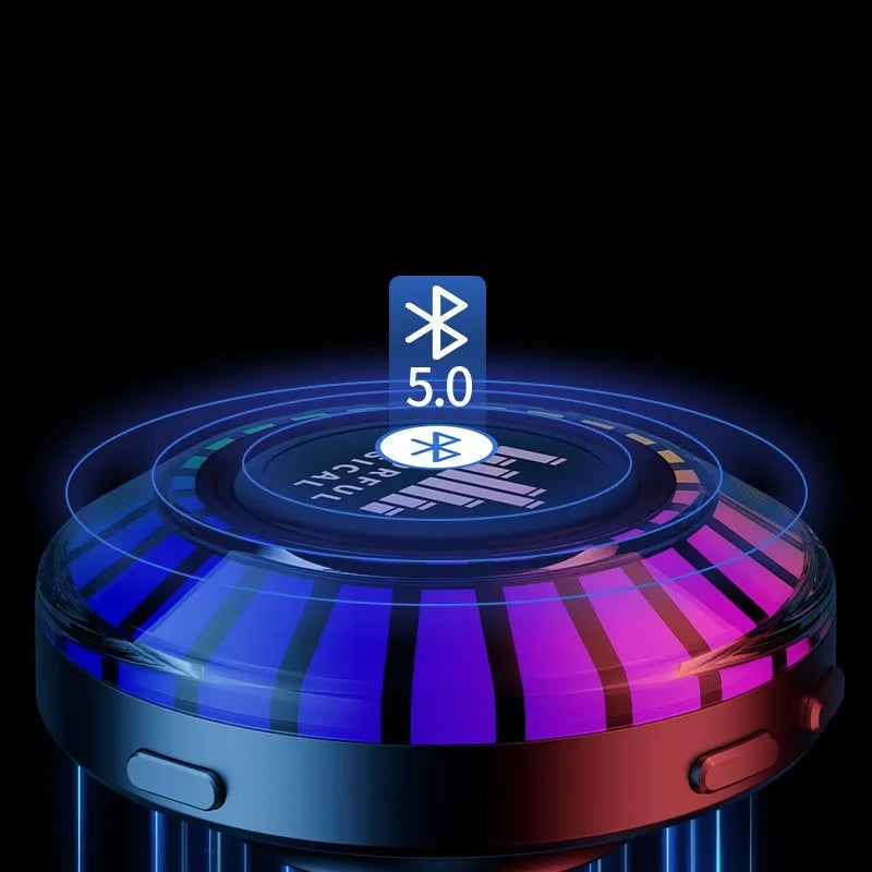 Voice control polar light Bluetooth atmosphere lamp with LED lighting and stereo sound functions