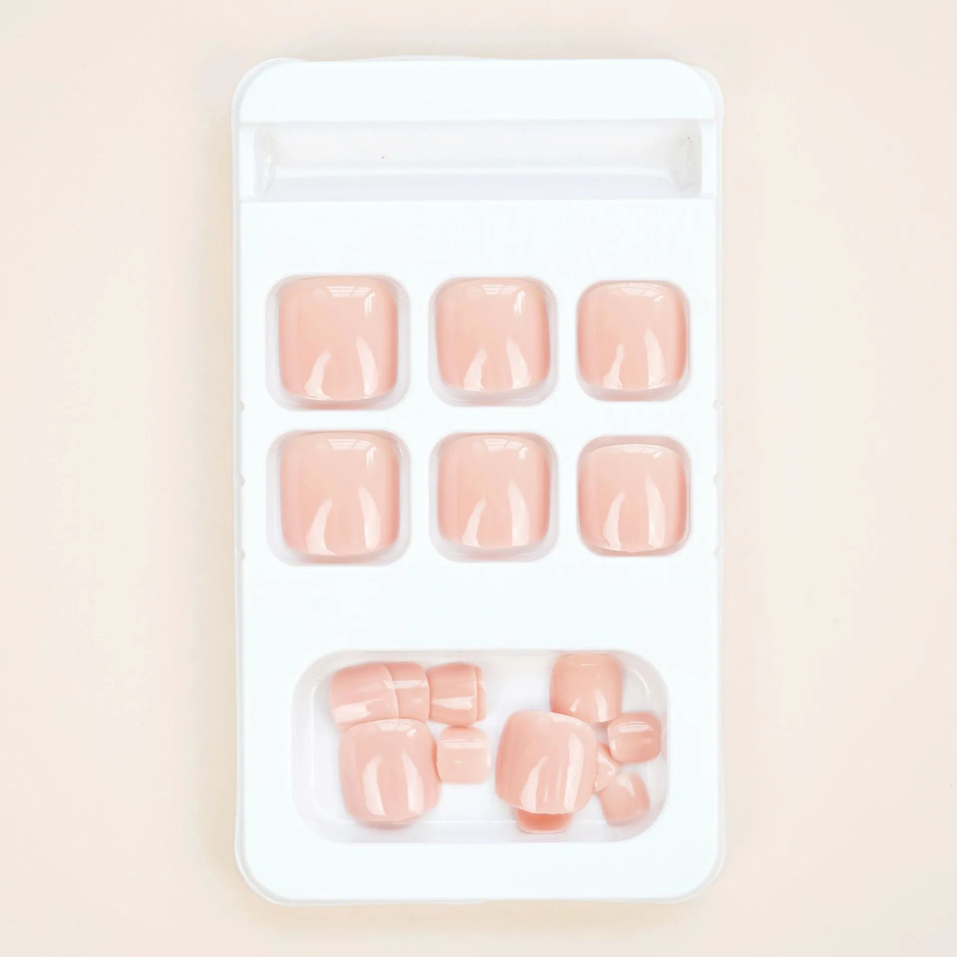 Skin colour J-52 toe nail stickers finished product with glue adhesive for application