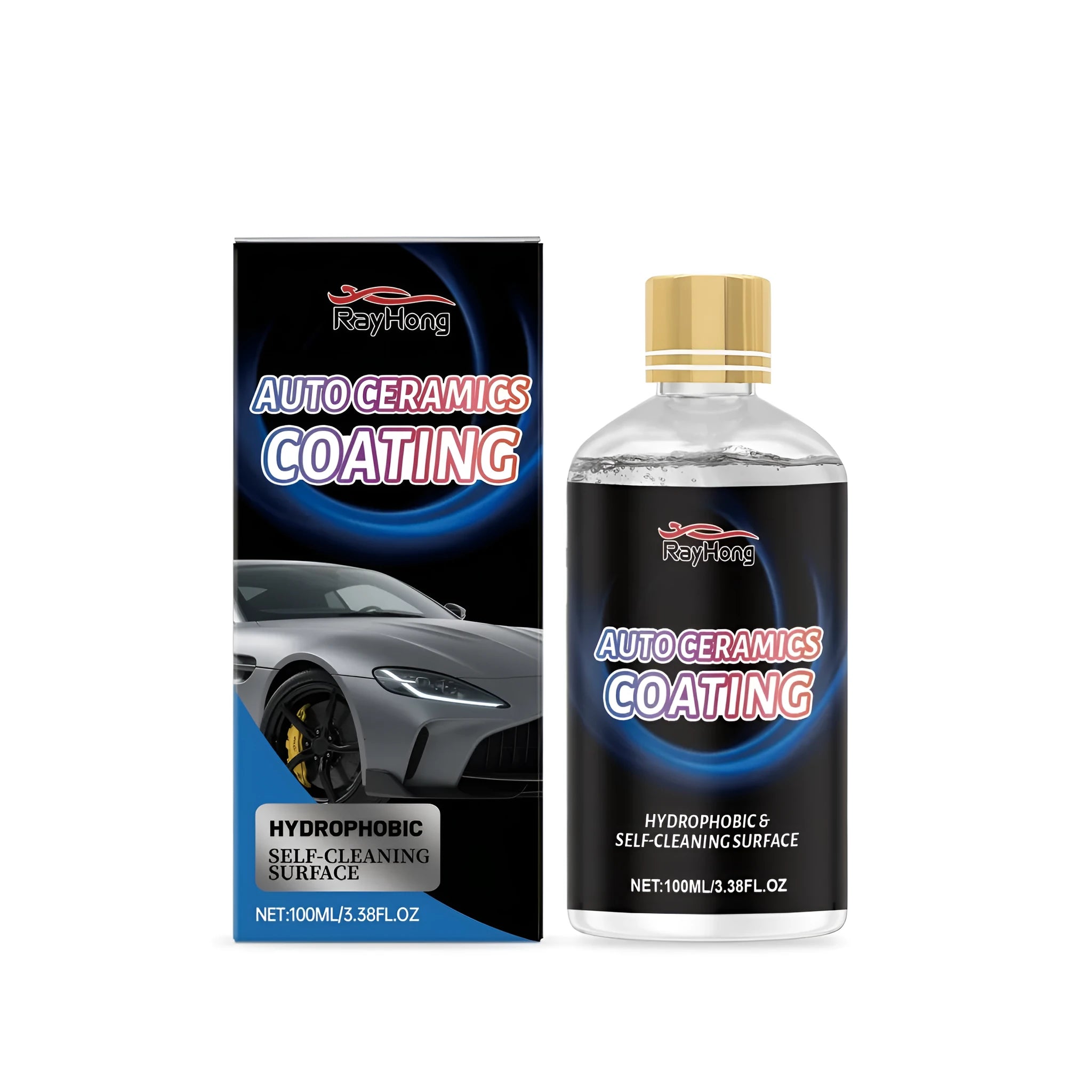 Auto ceramics coating 100ml bottle with PTFE formula for car paint protection