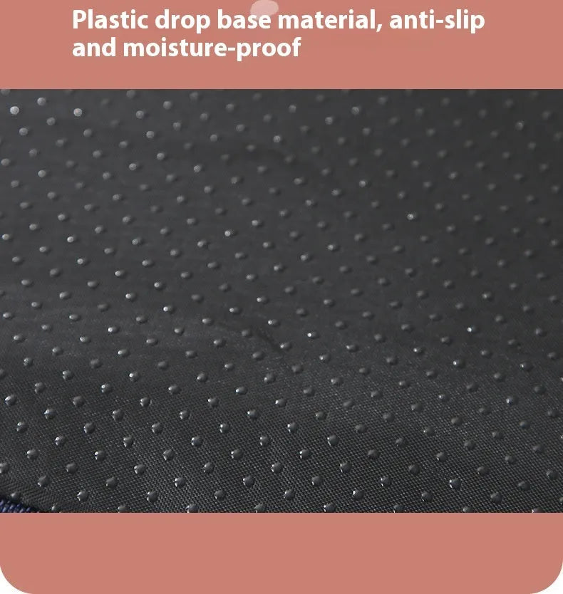 Removable washable sponge dog mat in brown, shown in a 100x75x10cm size.