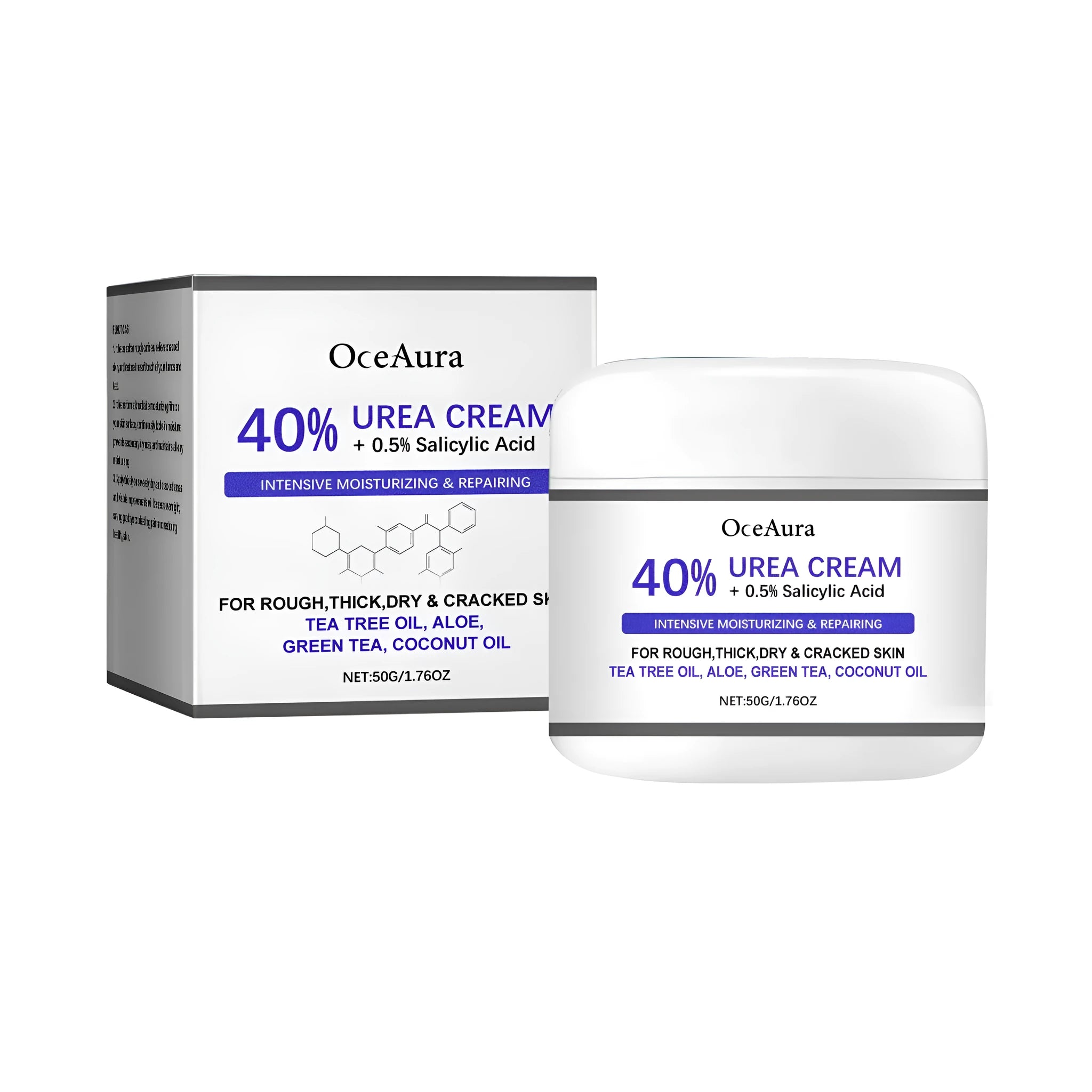 50g tube of anti-cracking hand and foot cream with salicylic acid and urea formula