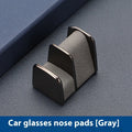 Zinc alloy leather car dashboard glasses clip for sunglasses storage