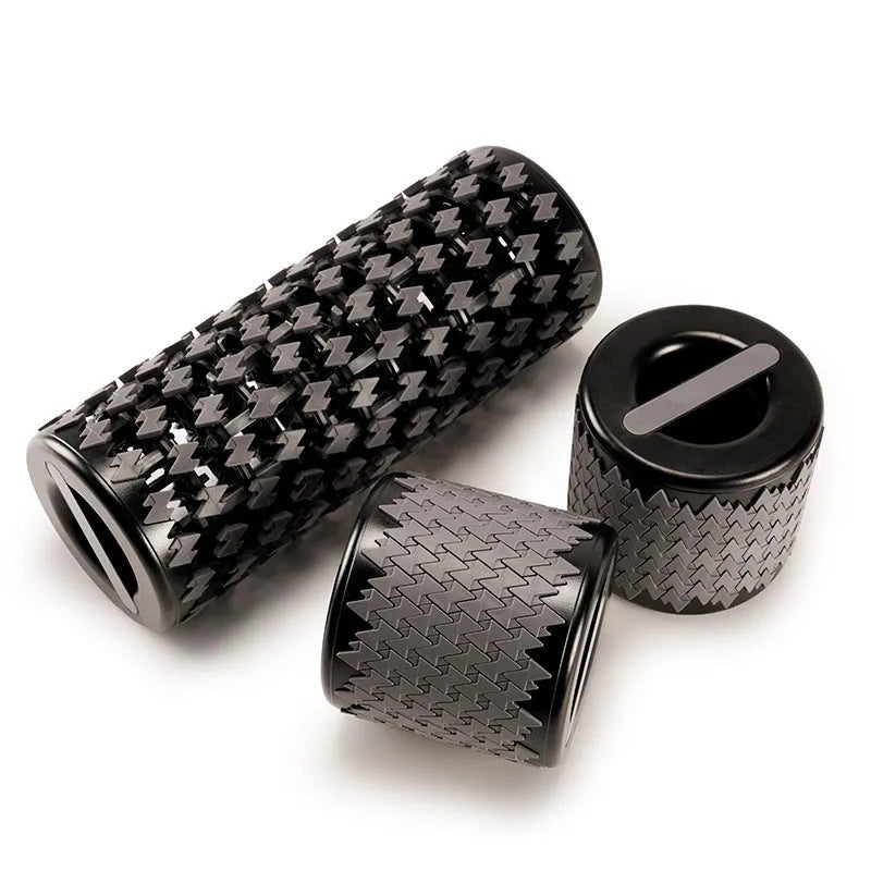 Adjustable telescopic foam roller for home fitness muscle relaxation in black colour
