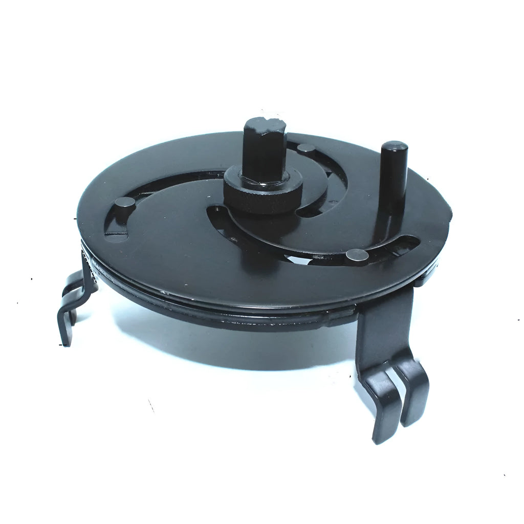 Black disk shaped fuel tank cap wrench made from 45 steel for car fuel cap dismantling