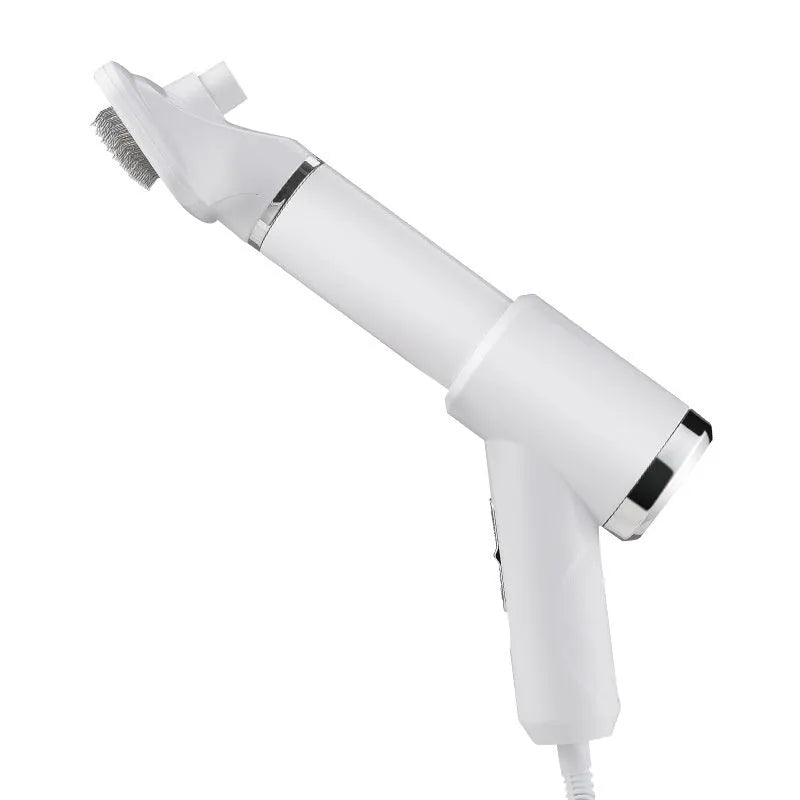 Pet hair dryer hot air comb for dogs, ABS material, beige colour, with UK plug option