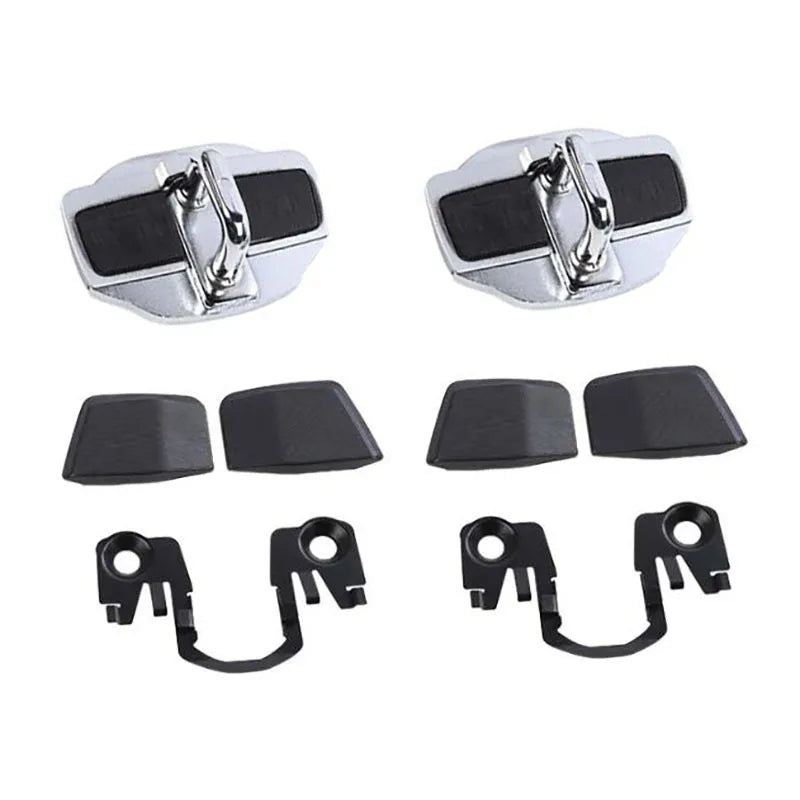 Silver TRD car door lock buffer cushion for Toyota 23 Prius, 1 pack, anti-abnormal sound cover