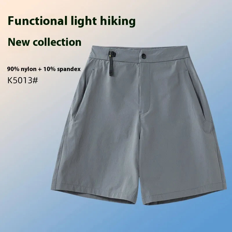 Men's quick-drying sports shorts with 3D cutting in Army Green colour